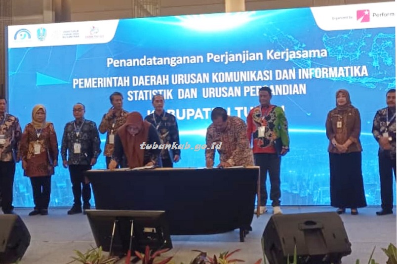 Diskominfo Tuban Teken PKS dengan Pemprov Jatim, Perkuat Sinergi Pemerintahan Digital